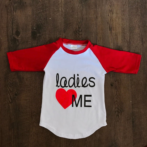 AICTON 2018 Children valentine day icing raglan shirts ladies love me ruffle raglan t shirts customized desiggn t shirts for un