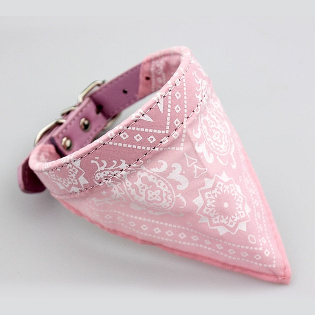 Adjustable Pets Collar Bandana Pet Neckerchief Printed for Kittens Cat Puppy Collar Leash Tie Pet Products for Animal JW0025