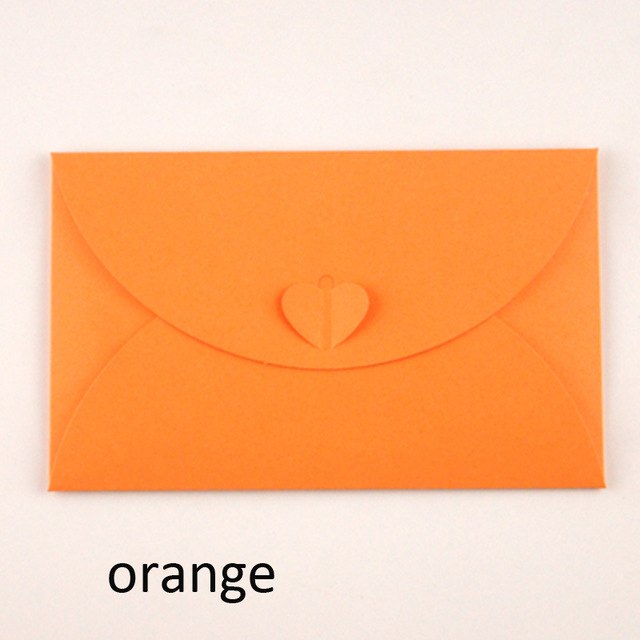 50pcs 6.8x4.3"/17.5x11cm Heart Clasp Style 250gsm Kraft /pearl Paper Envelopes For Wedding Party Invitation Postcard Photo Book