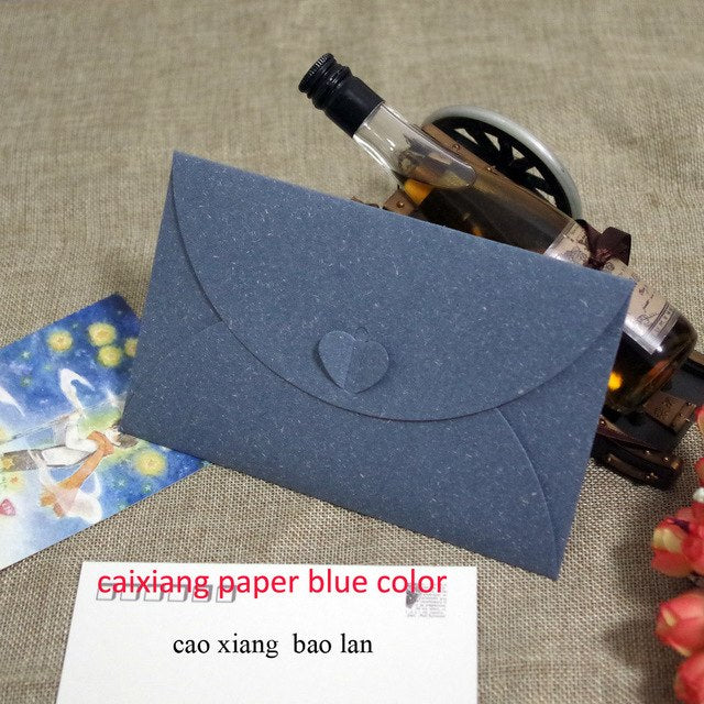 50pcs 6.8x4.3"/17.5x11cm Heart Clasp Style 250gsm Kraft /pearl Paper Envelopes For Wedding Party Invitation Postcard Photo Book