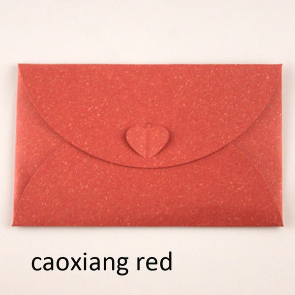 50pcs 6.8x4.3"/17.5x11cm Heart Clasp Style 250gsm Kraft /pearl Paper Envelopes For Wedding Party Invitation Postcard Photo Book