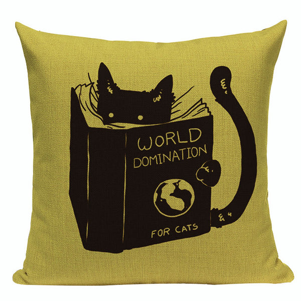 Fashion cushion cover Cute Animal Cat pillow case cojins/almofadas 45Cmx45Cm Square Valentine Day Gift Handmade 3D Throw Pillows