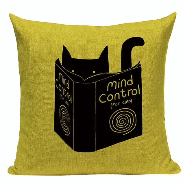 Fashion cushion cover Cute Animal Cat pillow case cojins/almofadas 45Cmx45Cm Square Valentine Day Gift Handmade 3D Throw Pillows