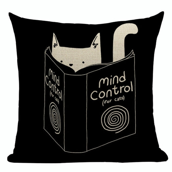 Fashion cushion cover Cute Animal Cat pillow case cojins/almofadas 45Cmx45Cm Square Valentine Day Gift Handmade 3D Throw Pillows