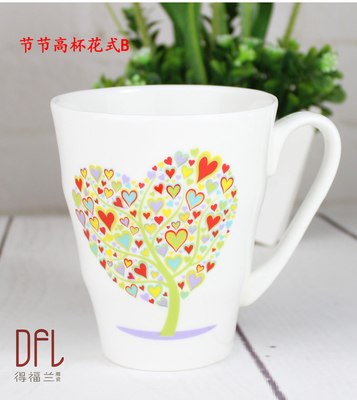 2018 Valentine's Day Heart Shape Coffee Mugs Tea cup ceramic cup water bottles 300ml Breakfast Milk cups Best For Lover gifts