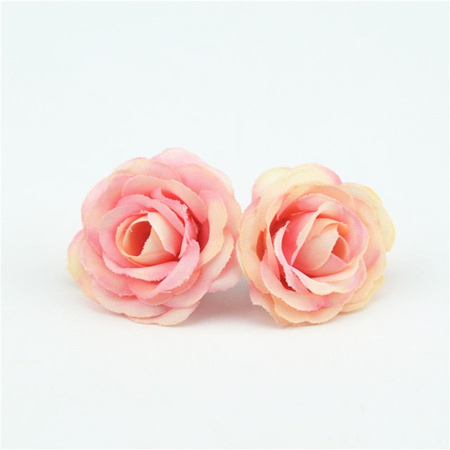 10pcs 3cm Mini Rose Cloth Artificial Flower For Wedding Party Home Room Decoration Marriage Shoes Hats Accessories Silk Flower