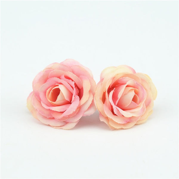 10pcs 3cm Mini Rose Cloth Artificial Flower For Wedding Party Home Room Decoration Marriage Shoes Hats Accessories Silk Flower