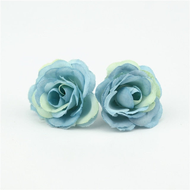 10pcs 3cm Mini Rose Cloth Artificial Flower For Wedding Party Home Room Decoration Marriage Shoes Hats Accessories Silk Flower