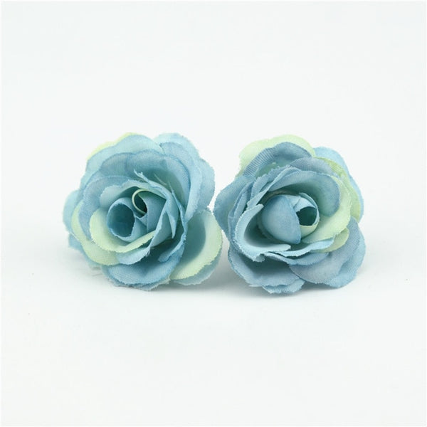 10pcs 3cm Mini Rose Cloth Artificial Flower For Wedding Party Home Room Decoration Marriage Shoes Hats Accessories Silk Flower