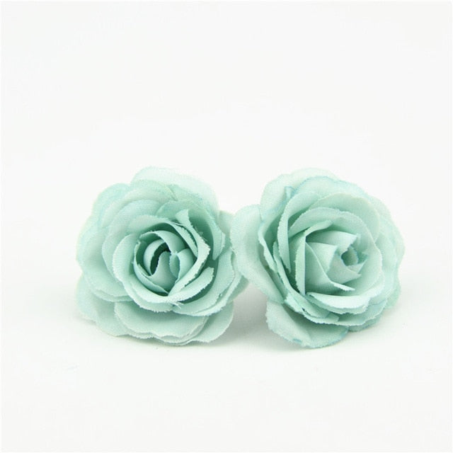 10pcs 3cm Mini Rose Cloth Artificial Flower For Wedding Party Home Room Decoration Marriage Shoes Hats Accessories Silk Flower