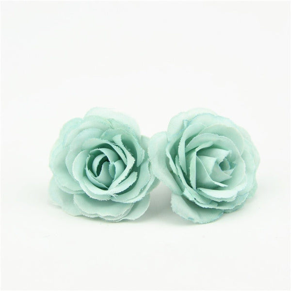 10pcs 3cm Mini Rose Cloth Artificial Flower For Wedding Party Home Room Decoration Marriage Shoes Hats Accessories Silk Flower