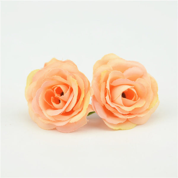 10pcs 3cm Mini Rose Cloth Artificial Flower For Wedding Party Home Room Decoration Marriage Shoes Hats Accessories Silk Flower