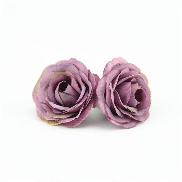 10pcs 3cm Mini Rose Cloth Artificial Flower For Wedding Party Home Room Decoration Marriage Shoes Hats Accessories Silk Flower