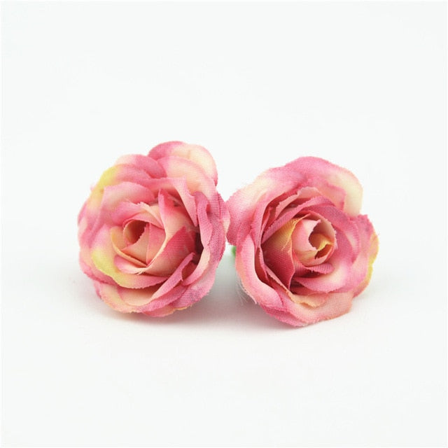 10pcs 3cm Mini Rose Cloth Artificial Flower For Wedding Party Home Room Decoration Marriage Shoes Hats Accessories Silk Flower