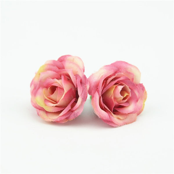 10pcs 3cm Mini Rose Cloth Artificial Flower For Wedding Party Home Room Decoration Marriage Shoes Hats Accessories Silk Flower