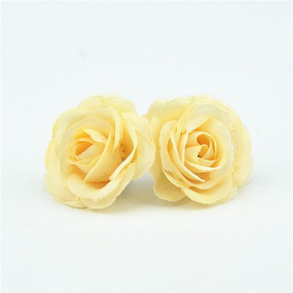 10pcs 3cm Mini Rose Cloth Artificial Flower For Wedding Party Home Room Decoration Marriage Shoes Hats Accessories Silk Flower