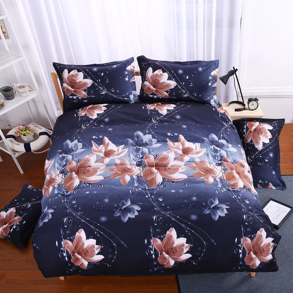 New 3d Red Love Bedding Set Romantic Wedding Valentines Gift for Her 4pcs Include Duvet Cover Bed Sheet Pillowcase Free Shipping