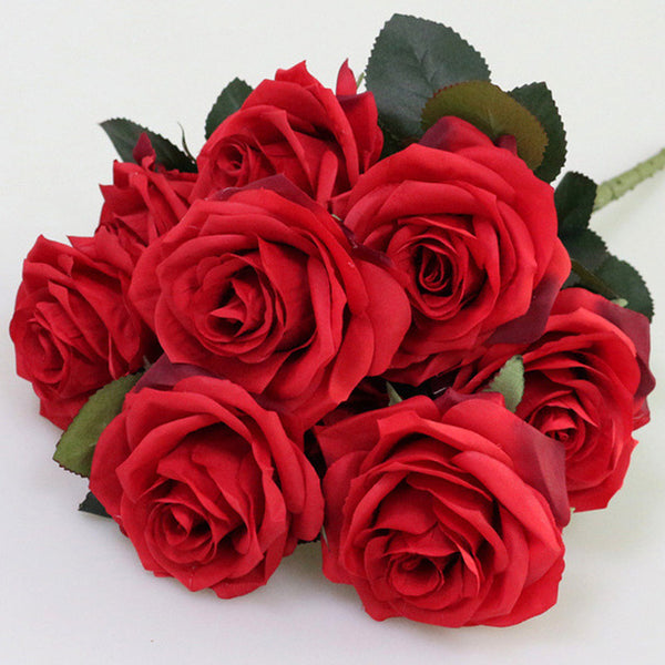 Artificial silk 1 Bunch French Rose Floral Bouquet Fake Flower Arrange Table Daisy Wedding Flowers Decor Party accessory Flores