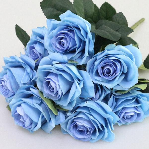 Artificial silk 1 Bunch French Rose Floral Bouquet Fake Flower Arrange Table Daisy Wedding Flowers Decor Party accessory Flores