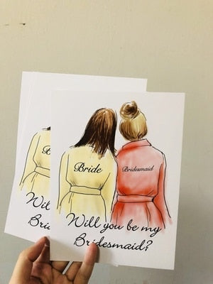 5pcs lot unique wedding party invitations card will be my Bridesmaid Groomsman Proposal invitation