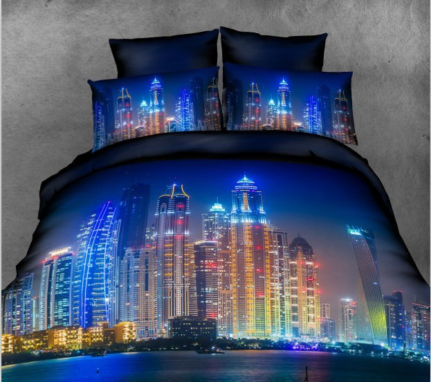 40  Cotton 3D Rose Bedding Sets High Quality Soft Duvet Cover Bedsheet Pillowcase Reactive Printed Bedclothes Queen Bed Linen