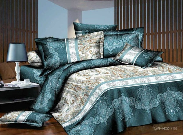 40  Cotton 3D Rose Bedding Sets High Quality Soft Duvet Cover Bedsheet Pillowcase Reactive Printed Bedclothes Queen Bed Linen