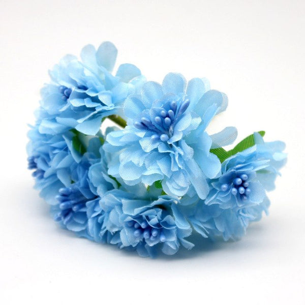 1/bundle Silk Mini Rose Artificial Flowers Heads Bouquet For Wedding Decoration DIY Scrapbooking Wreath Home Fake Flower