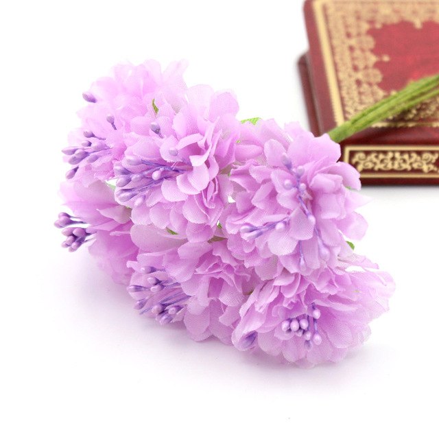 1/bundle Silk Mini Rose Artificial Flowers Heads Bouquet For Wedding Decoration DIY Scrapbooking Wreath Home Fake Flower