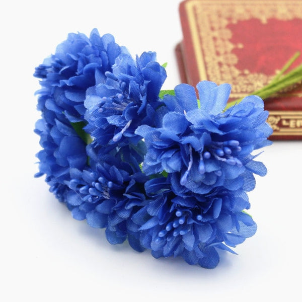 1/bundle Silk Mini Rose Artificial Flowers Heads Bouquet For Wedding Decoration DIY Scrapbooking Wreath Home Fake Flower