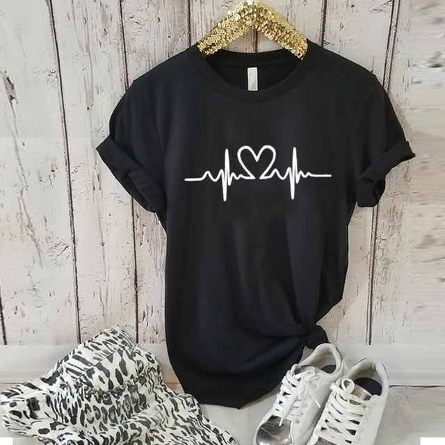 clothing plus size kawaii print beer valentine day letter women tee t shirts t-shirt print  female tshirt clothes womens top