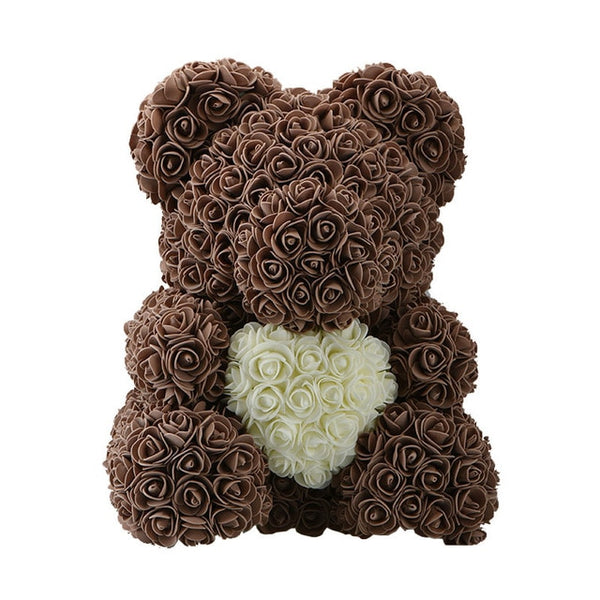 WR Red Rose Bear With Heart Wedding Home Decoration Valentine's Day Love Gift For Girlfriend Love Bear Gift Decoration