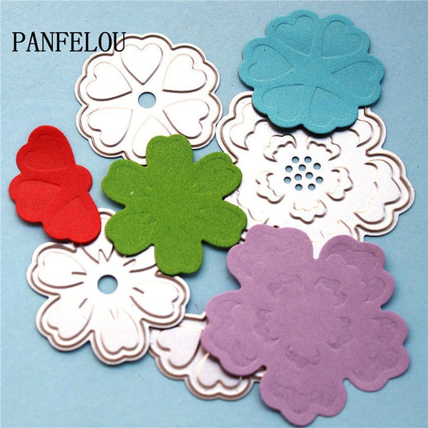 PANFELOU Metal craft The Shy rose paper die cutting dies for Scrapbooking/DIY Valentine's day wedding New year cards