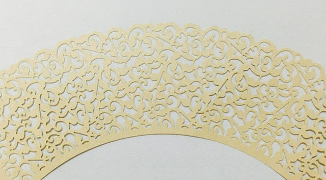 10pcs 18x12cm Laser Cut Rose Table Place Card DIY Wedding Party Menu Card Romantic Wedding Invitation Party Table Cards 6ZH13