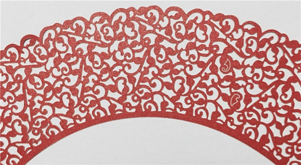 10pcs 18x12cm Laser Cut Rose Table Place Card DIY Wedding Party Menu Card Romantic Wedding Invitation Party Table Cards 6ZH13