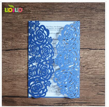 Super elegant laser cut rose gold glitter paper wedding invitation card hot selll personalize royal wedding card for wedding