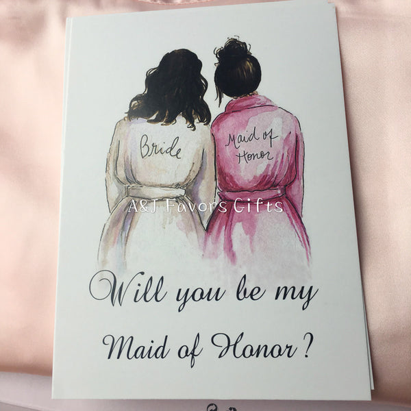 4pcs lot unique wedding party invitations card will be my Bridesmaid Groomsman Proposal invitation