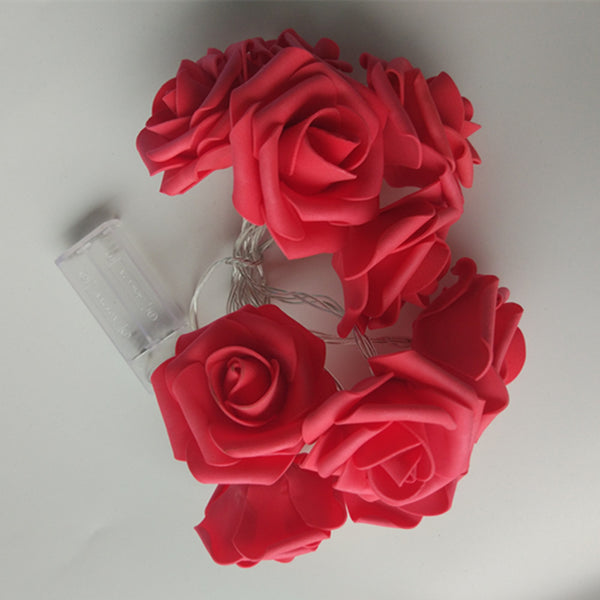YIYANG 2019 Valentine's Day New Styles 1.5M LED Rose String Lights Parties Holiday Wedding Decoration Lamp 10 Roses for Home KTV