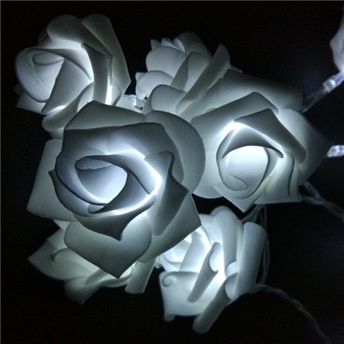 YIYANG 2019 Valentine's Day New Styles 1.5M LED Rose String Lights Parties Holiday Wedding Decoration Lamp 10 Roses for Home KTV