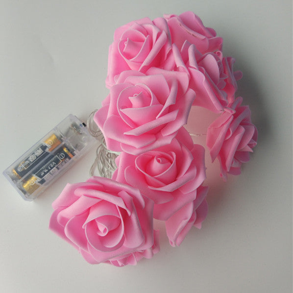 YIYANG 2019 Valentine's Day New Styles 1.5M LED Rose String Lights Parties Holiday Wedding Decoration Lamp 10 Roses for Home KTV