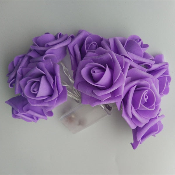 YIYANG 2019 Valentine's Day New Styles 1.5M LED Rose String Lights Parties Holiday Wedding Decoration Lamp 10 Roses for Home KTV