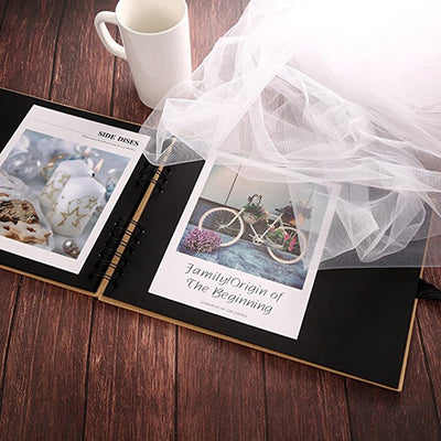 20/40 Pages Scrapbook DIY Photo Album Craft Paper Valentine's Day Gifts Wedding Guest Book Anniversary Travel Memory