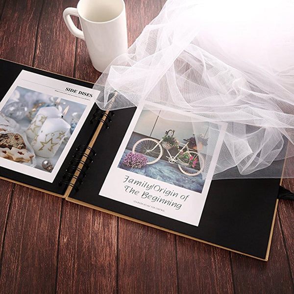 20/40 Pages Scrapbook DIY Photo Album Craft Paper Valentine's Day Gifts Wedding Guest Book Anniversary Travel Memory
