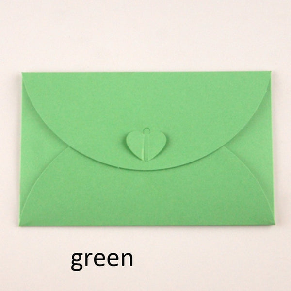 50pcs 6.8x4.3"/17.5x11cm Heart Clasp Style 250gsm Kraft /pearl Paper Envelopes For Wedding Party Invitation Postcard Photo Book