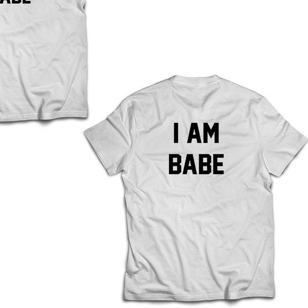 girl friend white t shirts Valentine day women tshirt cute streetwear woman tops print couple harajuku sorry tee