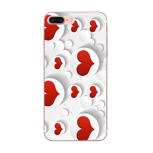 For Xiaomi Mi6 Mi 6 A1 Max Mix 2 5X 6X Redmi Note 5 5A 4X 4A A4 4 3 Plus Pro On Sale Phone Accessories Case Red Valentine Hearts