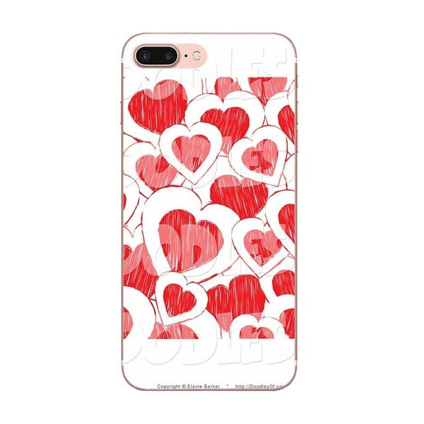 For Xiaomi Mi6 Mi 6 A1 Max Mix 2 5X 6X Redmi Note 5 5A 4X 4A A4 4 3 Plus Pro On Sale Phone Accessories Case Red Valentine Hearts