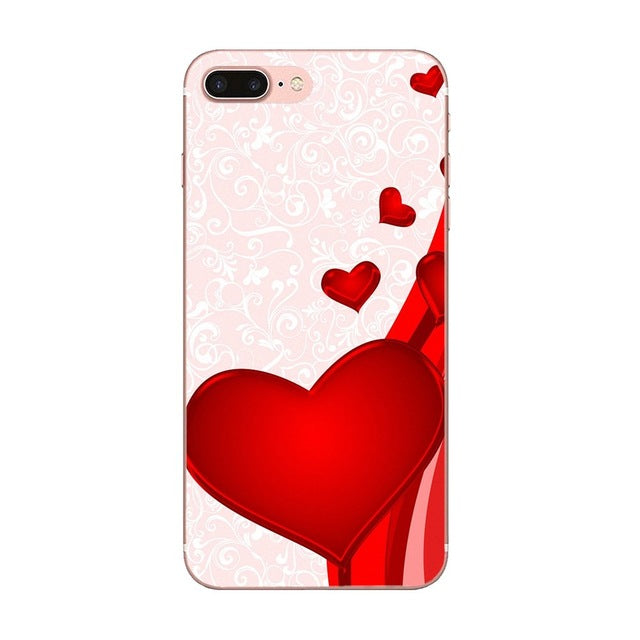For Xiaomi Mi6 Mi 6 A1 Max Mix 2 5X 6X Redmi Note 5 5A 4X 4A A4 4 3 Plus Pro On Sale Phone Accessories Case Red Valentine Hearts